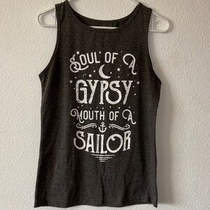 Gray graphic Tank